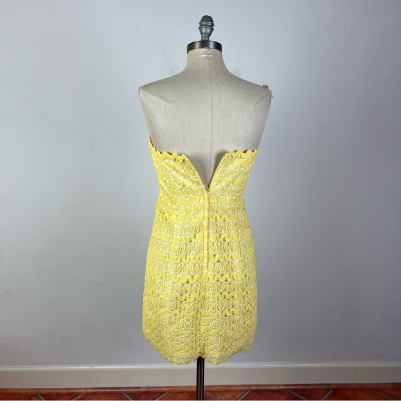 Lilly Pulitzer Lakeland Starfruit Lace Strapless Dress - Picture 6 of 8